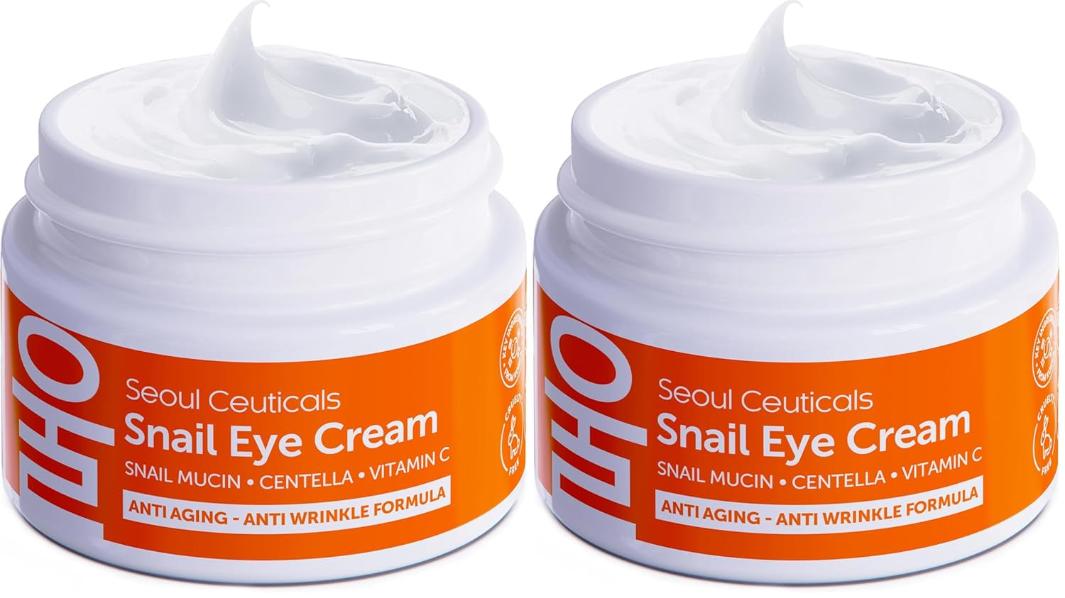 Seoulceuticals Korean Snail Mucin Eye Cream - 97.5% Snail Filtrate K Beauty anti Aging under Eye anti Wrinkle Eye Treatment Cream 0.5Oz