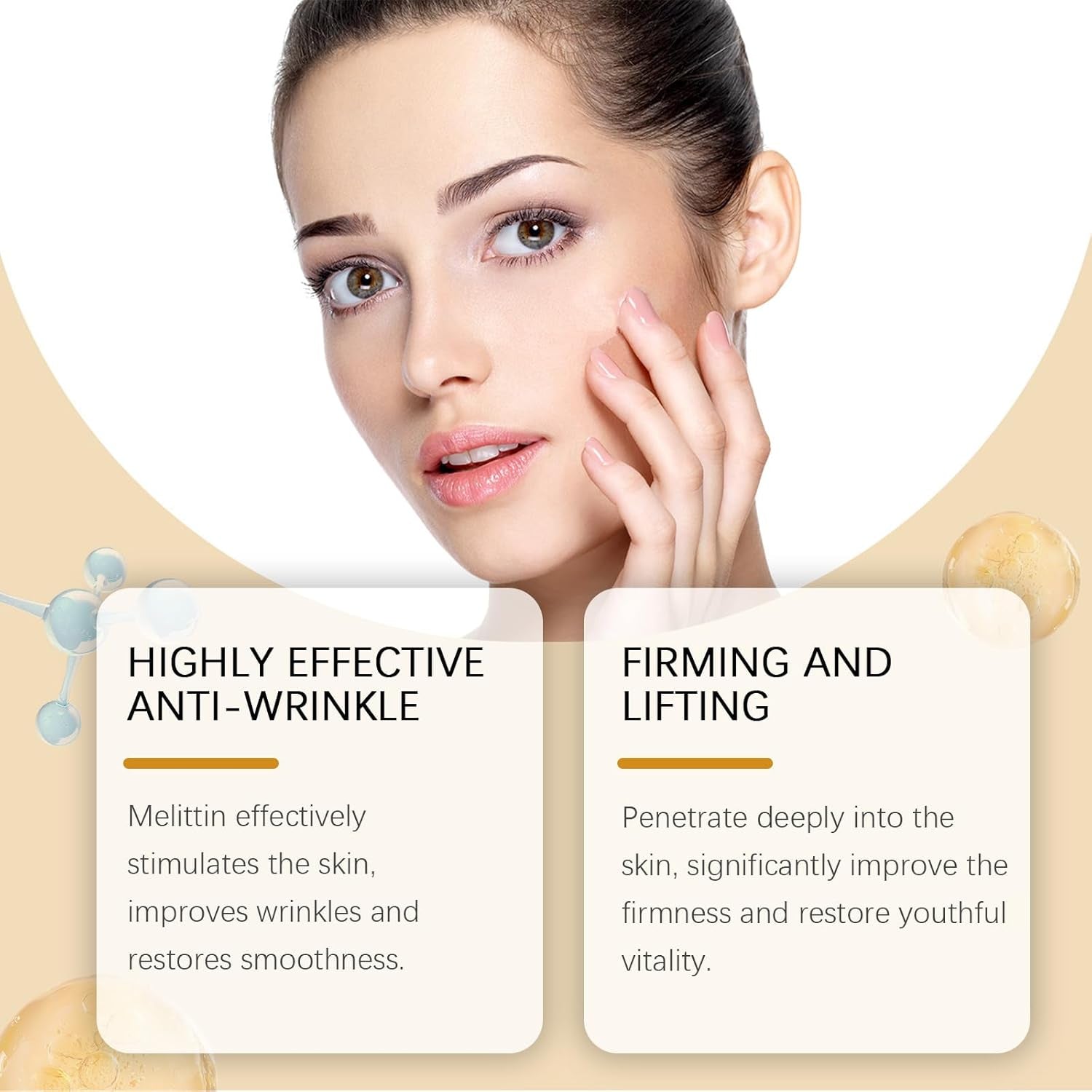 Botox Bee Venom Wrinkle Removal Cream, Natural Moisturiser Firming & Wrinkle-Reducing Deeply Nourishes Face Skin.
