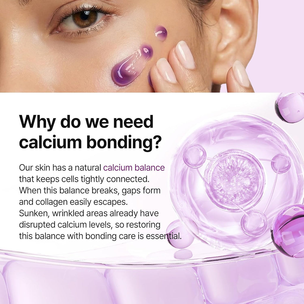 Dr.Melaxin Calcium Bonding Eye Cream with Peptides & Rebornic, Firming Eye Treatment for Wrinkles & Puffy Eyes, Elastin for Dark Circles & Hydrating Care, 0.51 Fl.Oz