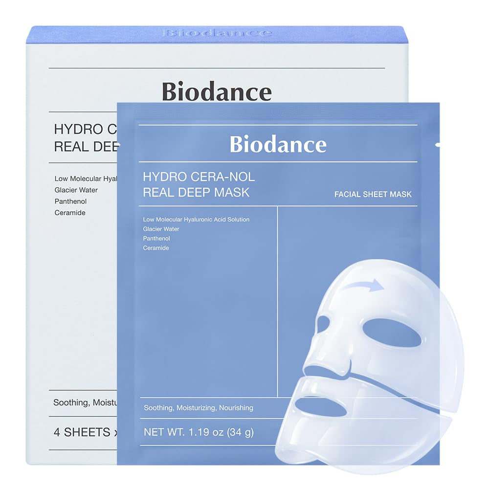 BIODANCE Rejuvenating Caviar PDRN Real Deep Mask, Overnight Hydrogel Face Mask, Skin Firming, Radiance, Enhancing Skin Recovery, Korean Skin Care, Mothers Day Gifts | 1.19Oz(34G) X 4Ea