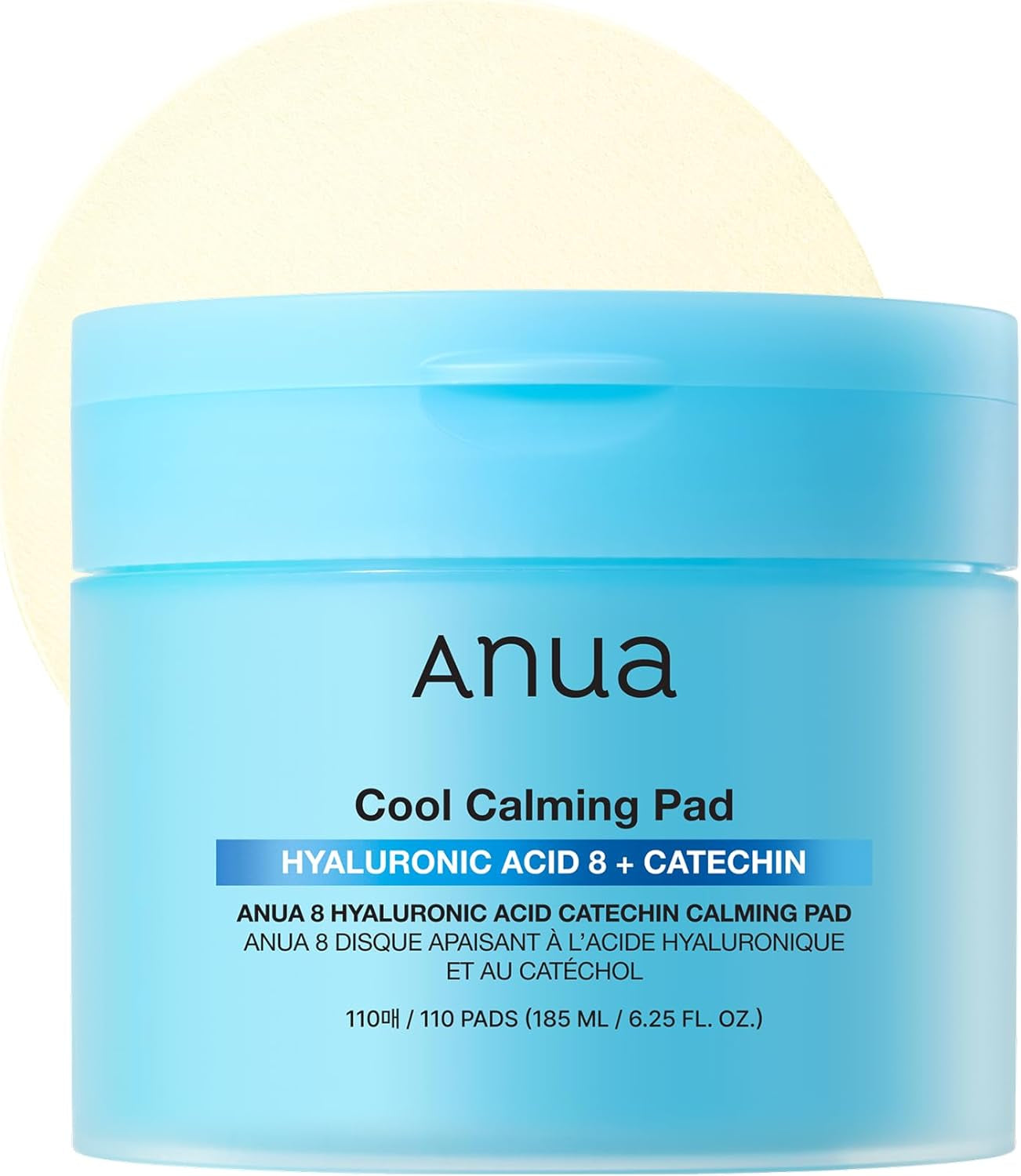 ANUA Azelaic 10 Hyaluron Redness Soothing Pad, Troubled & Spot Care, Quick & Easy Stretchable Facial Mask with Azelaic Acid, Hyaluronic Acid, Korean Skincare (90 Pads)