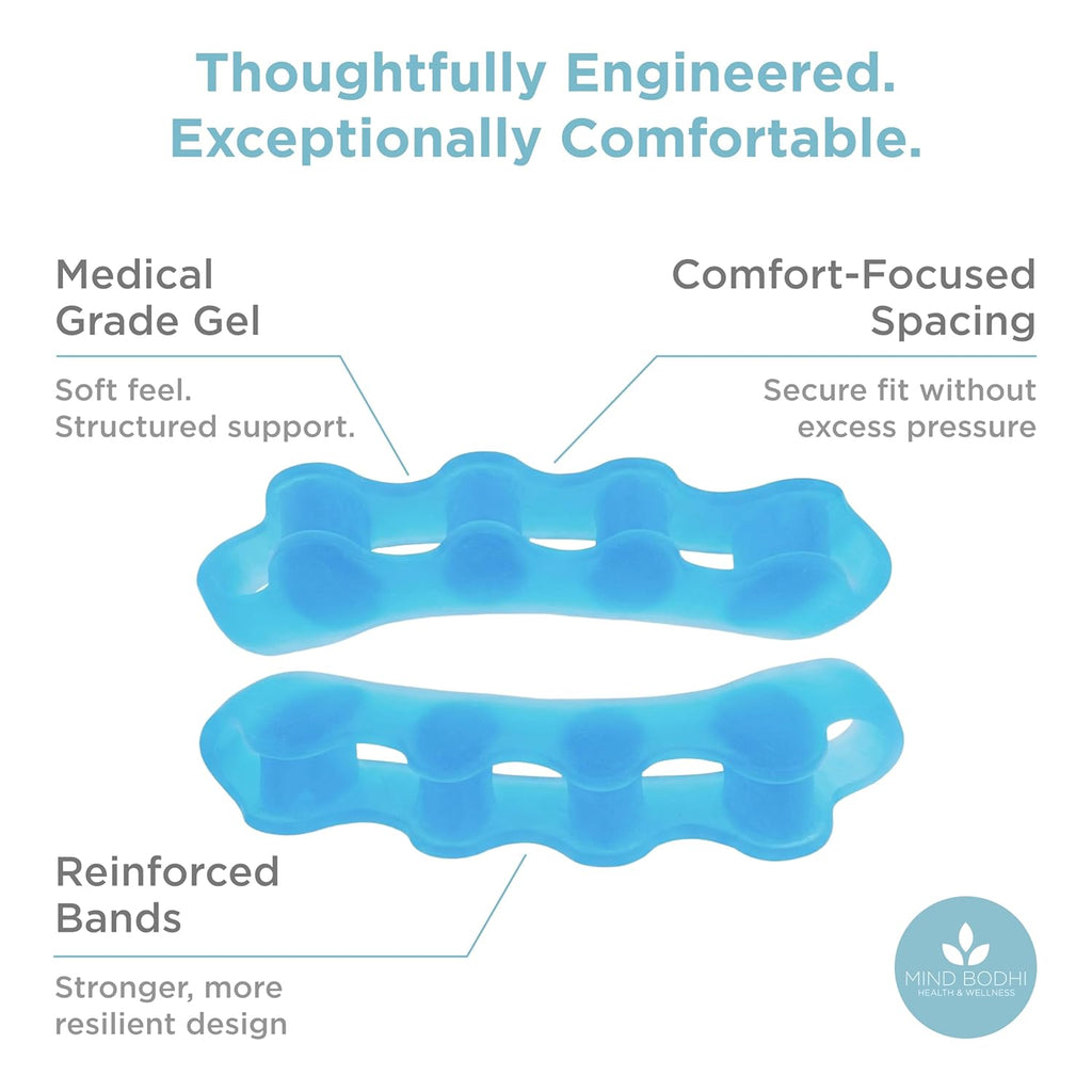 Mind Bodhi Toe Separators/Toe Spacers - for Men and Women - Regular Size – Blue
