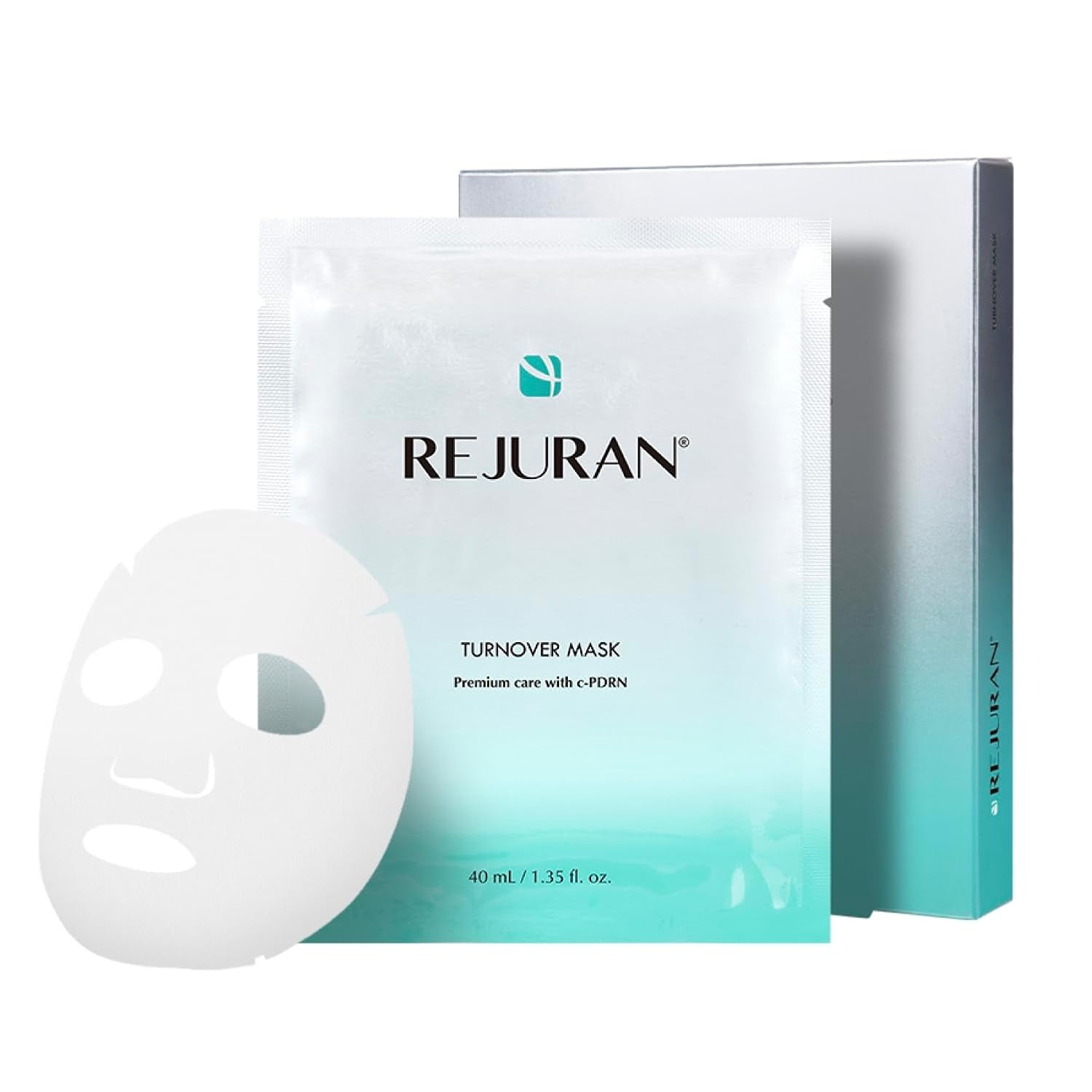 REJURAN® Skin Protection Mask, C-Pdrn® – Hydrating and Soothing Facial Sheet Mask for Irritated, Stressed, Repairs & Restores Skin Barrier with Panthenol & Allantoin, Korean Skin Care. 5-Pack