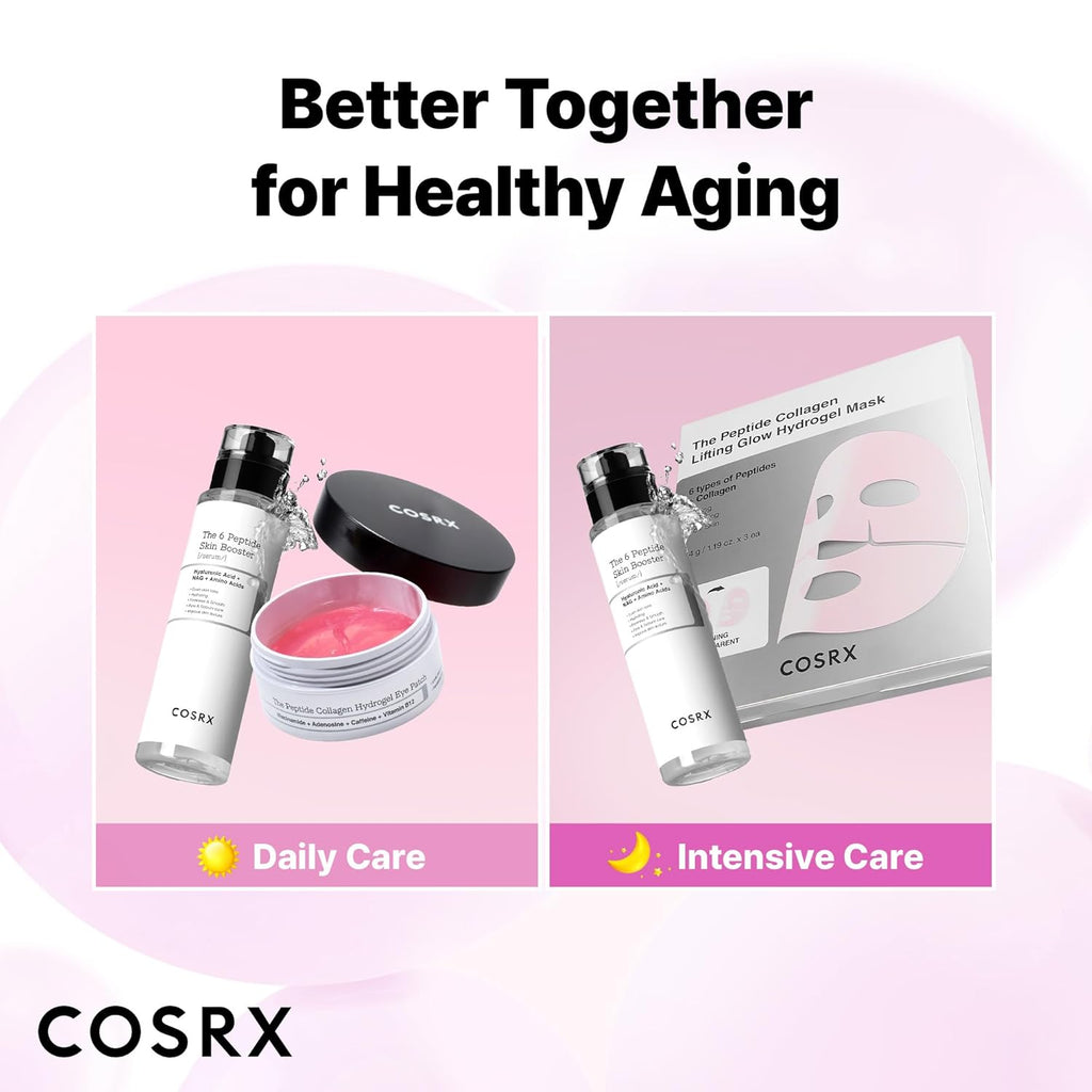 COSRX 6X Peptide Collagen Skin Booster Toner Serum for Dull & Uneven Skin, Preps Skin with Copper Peptides, Ghk-Cu, Skin Renewal Boosting Facial Essence, Korean Skin Care, 5.07 Oz, Mothers Day Gifts