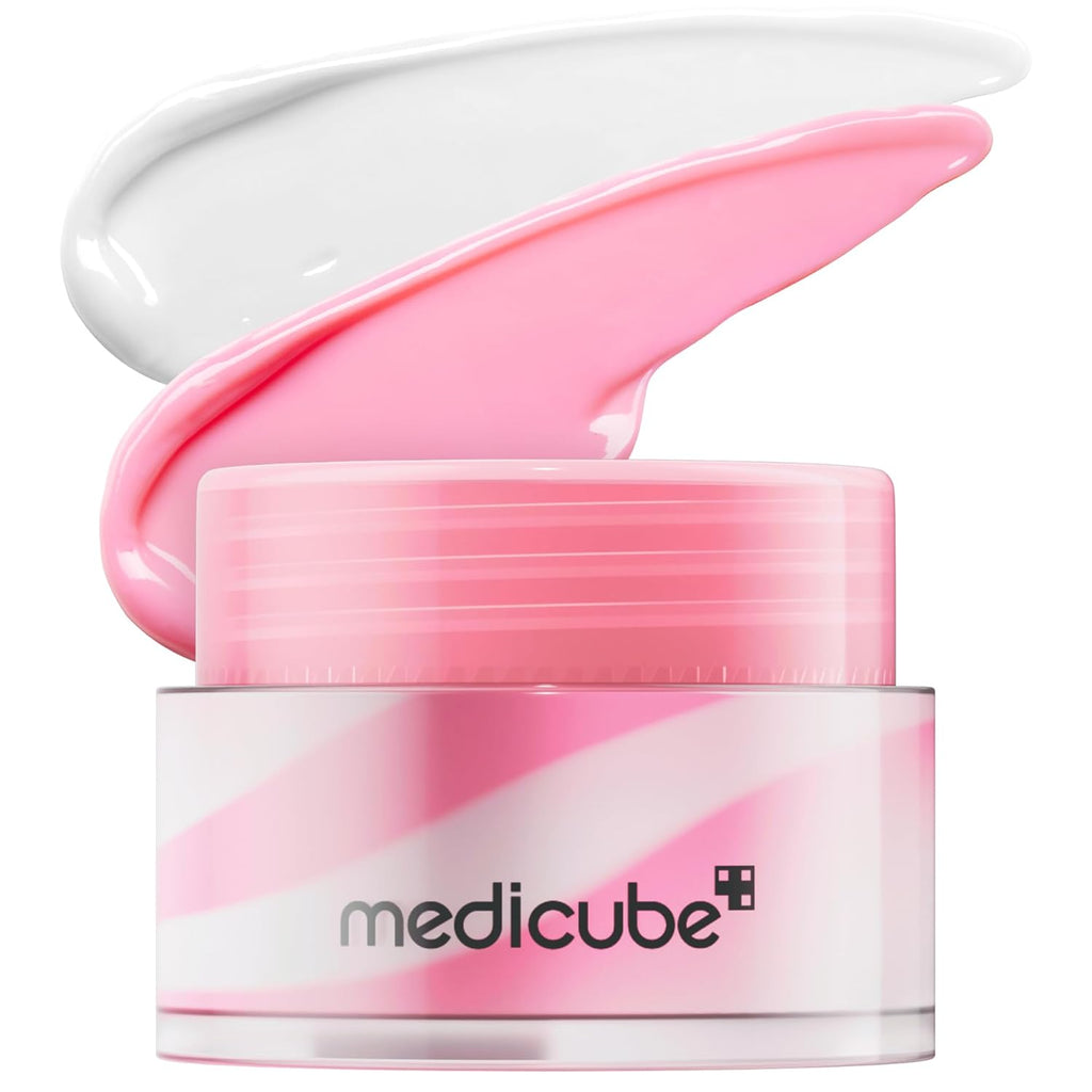 Medicube PDRN Lip Sleeping Mask Glow Balm | Salmon PDRN, Collagen, Shea Butter for Softer Lips, Long-Lasting Moisture, Overnight and Daily Lip Care, Korean Skincare 0.35 Oz.