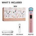 Korean Glow Device Booster - Pink New | K-Beauty Viral Glass Glow Device, 4 Light Modes, Mini Facial Lifting Tool, Lightweight Portable Korean Skincare Experience, Daily 5-Minute Skin Care