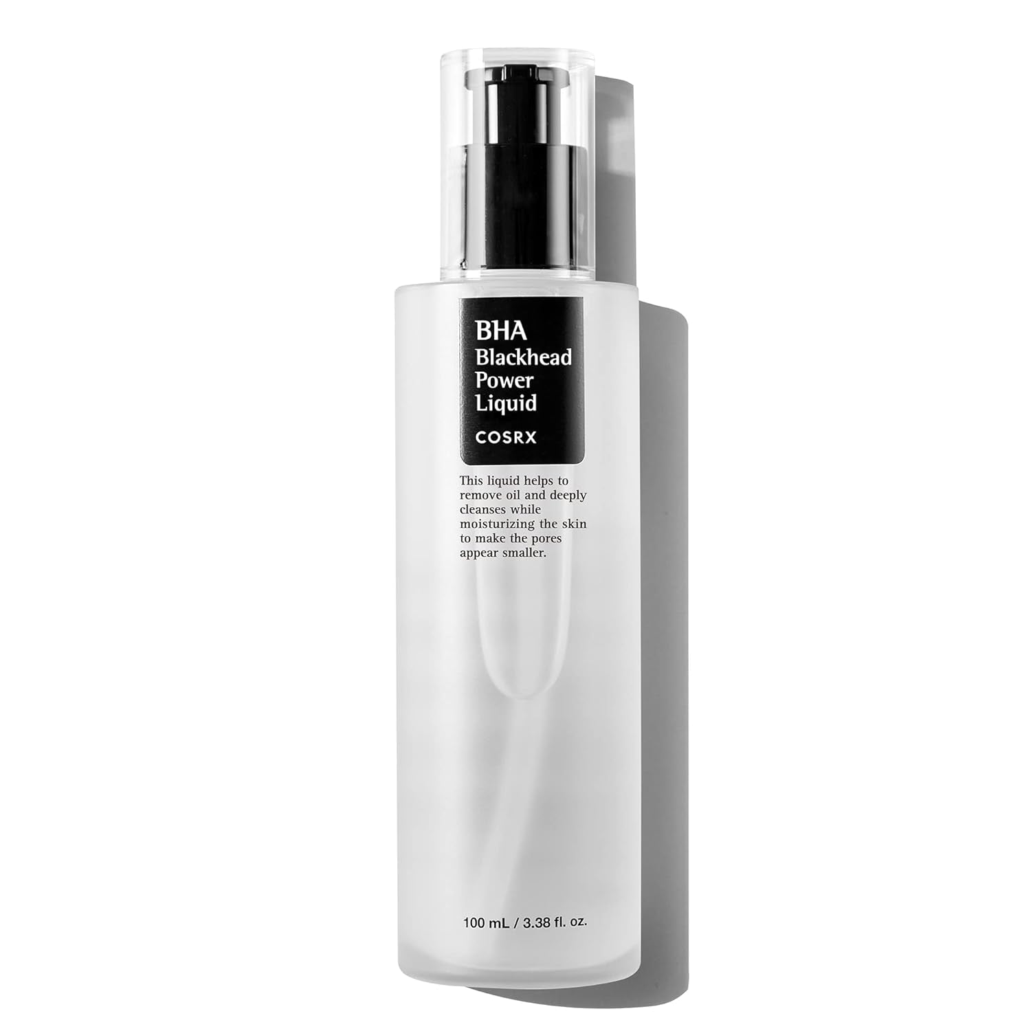 COSRX Niacinamide 2% + BHA 4% Blackhead Exfoliant Toner 3.38 Fl.Oz / 100Ml, Korean Toner, Blackhead Remover, Pore Minimizer for Enlarged Pores, for All Skin Types, Korean Skin Care
