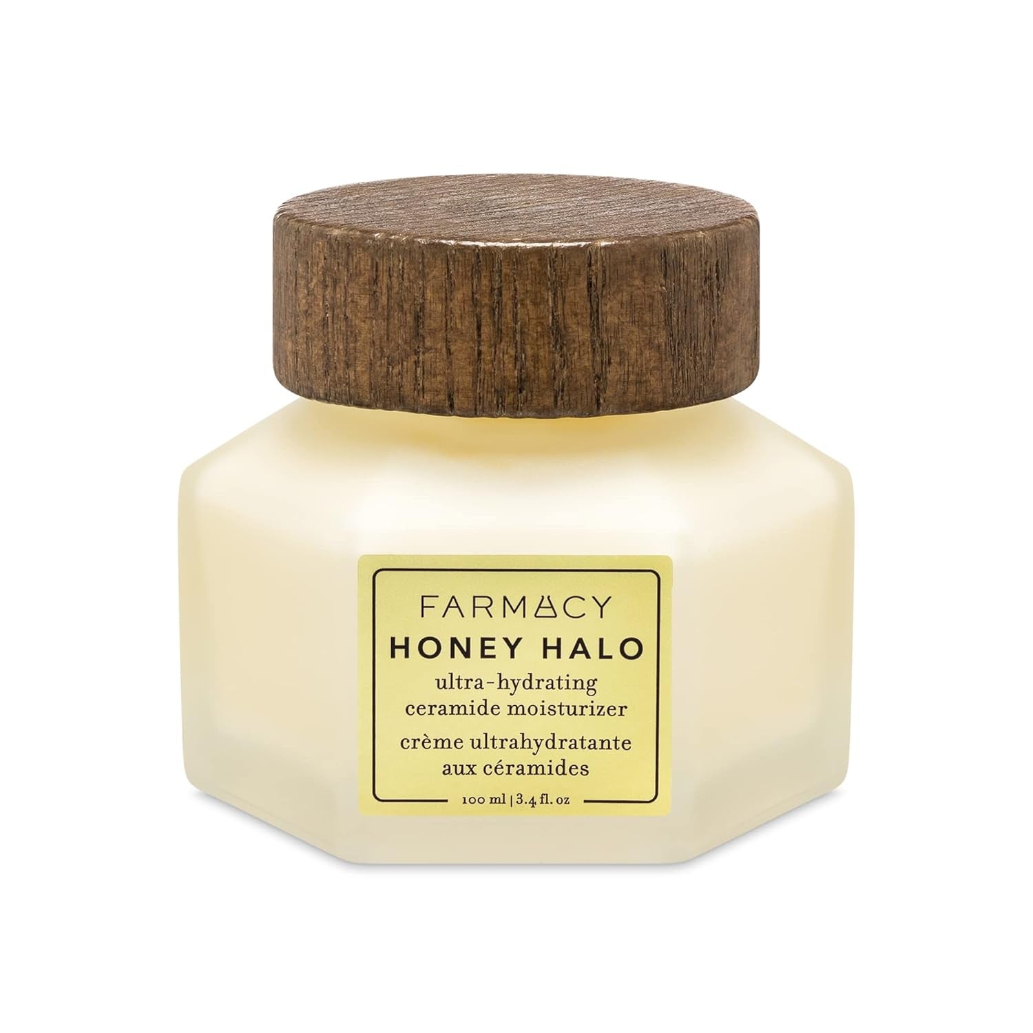 Farmacy Ceramide Face Moisturizer - Honey Halo Ultra Hydrating Facial Moisturizer with Buckwheat Honey + Ceramides - Helps Restore Barrier + Replenish Dryness - Plumping Skin Care for Dry Skin (50Ml)