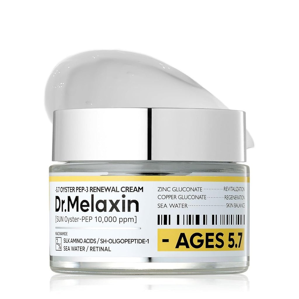 Dr.Melaxin Oyster Pep3 Renewal Cream | Daily Anti-Aging Face Moisturizer, Skin Elasticity & Reduce Wrinkle, 50Ml,1.69 Fl Oz.