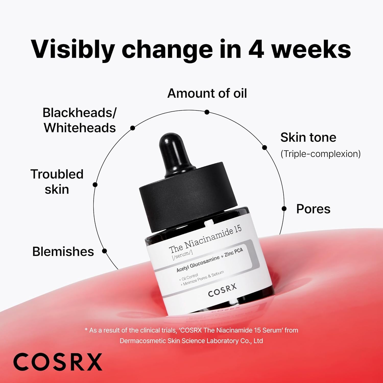 COSRX 15% Niacinamide Face Serum, 0.67 Fl Oz, Pore Minimizer Serum for Face, Even Skin Tone, Korean Skin Care