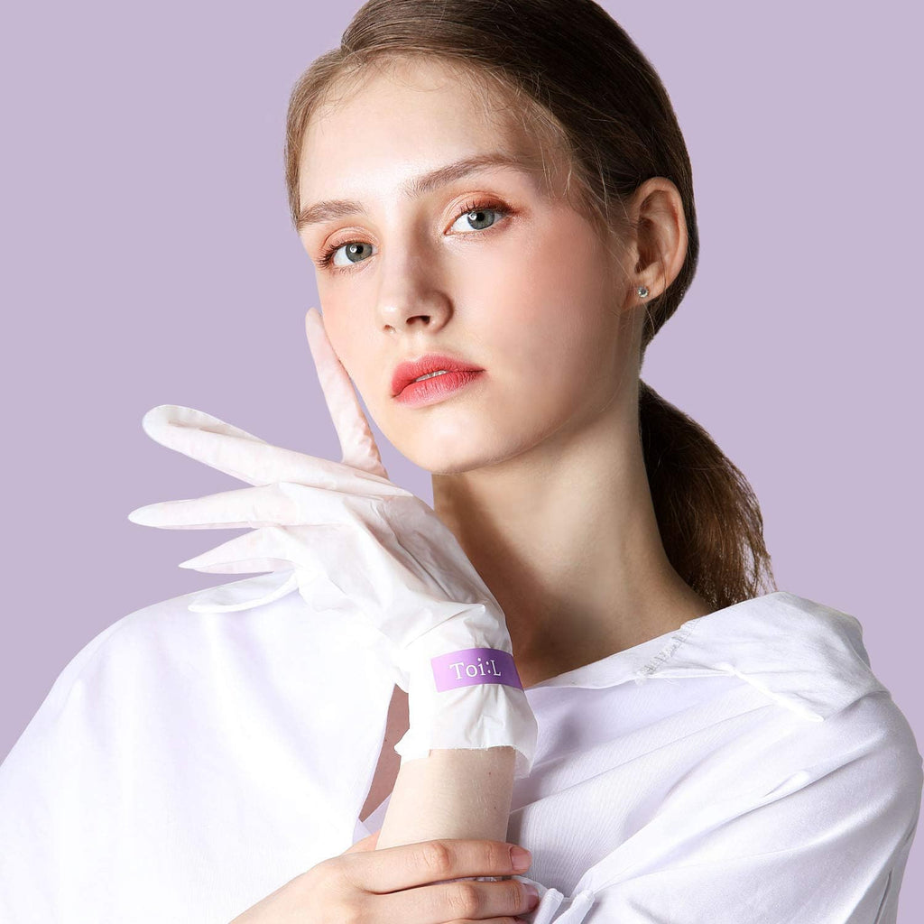 Extra Silky Hand Mask 5 Pairs, Moisturizing Gloves for Dry Hands with White Truffle, Green Caviar & Peptides, Repairing and Softening Hand Care Treatment for Aging, Cracked, and Dry Skin