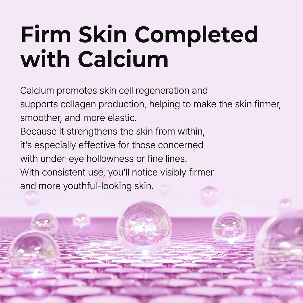 Dr.Melaxin Cemenrete Calcium Volume Eye Patch for Sagging under Eye Skin, Eye Mask Care for Wrinkles, Puffy Eyes & Dark Circles (60Patches)