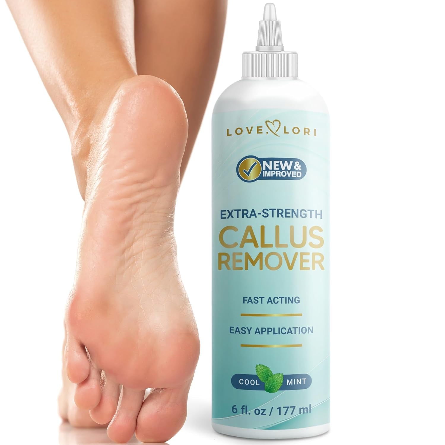 Callus Remover for Feet (Extra Strength) Foot Callus Remover Gel - Pedicure Tools for Feet Scrubber – Foot Care Spa Essentials, 6Oz
