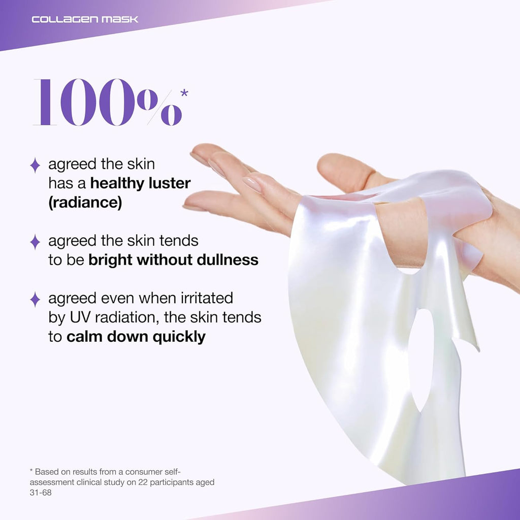 ANUA Vita Collagen Mask, Hydrogel Face Mask for Cooling & Skin Firmness, Dullness Care with Vitamin C, Radiant Glass Skin Effect, Kpop Demon Hunters, Korean Skincare (4Ea)