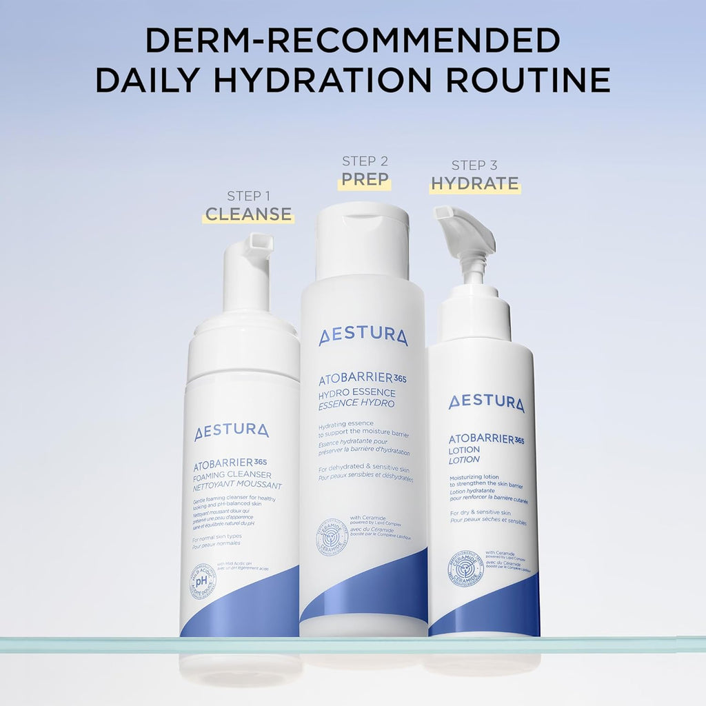 AESTURA ATOBARRIER365 Lightweight Korean Face Moisturizer with Ceramides | Strengthens Barrier, Fast-Absorbing Hydration, Suitable for Dry, Normal & Sensitive Skin, 150ML / 5.07 Fl. Oz.