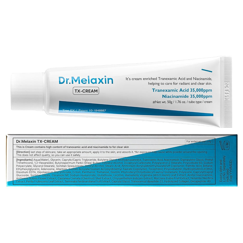 Dr.Melaxin TX Tranexamic Acid CREAM | Skin Freckle Cream, Blemishes, Anti-Pigmetation Korean Skin Care | Korean Cosmetics | 1.7 Fl Oz (50 Ml)