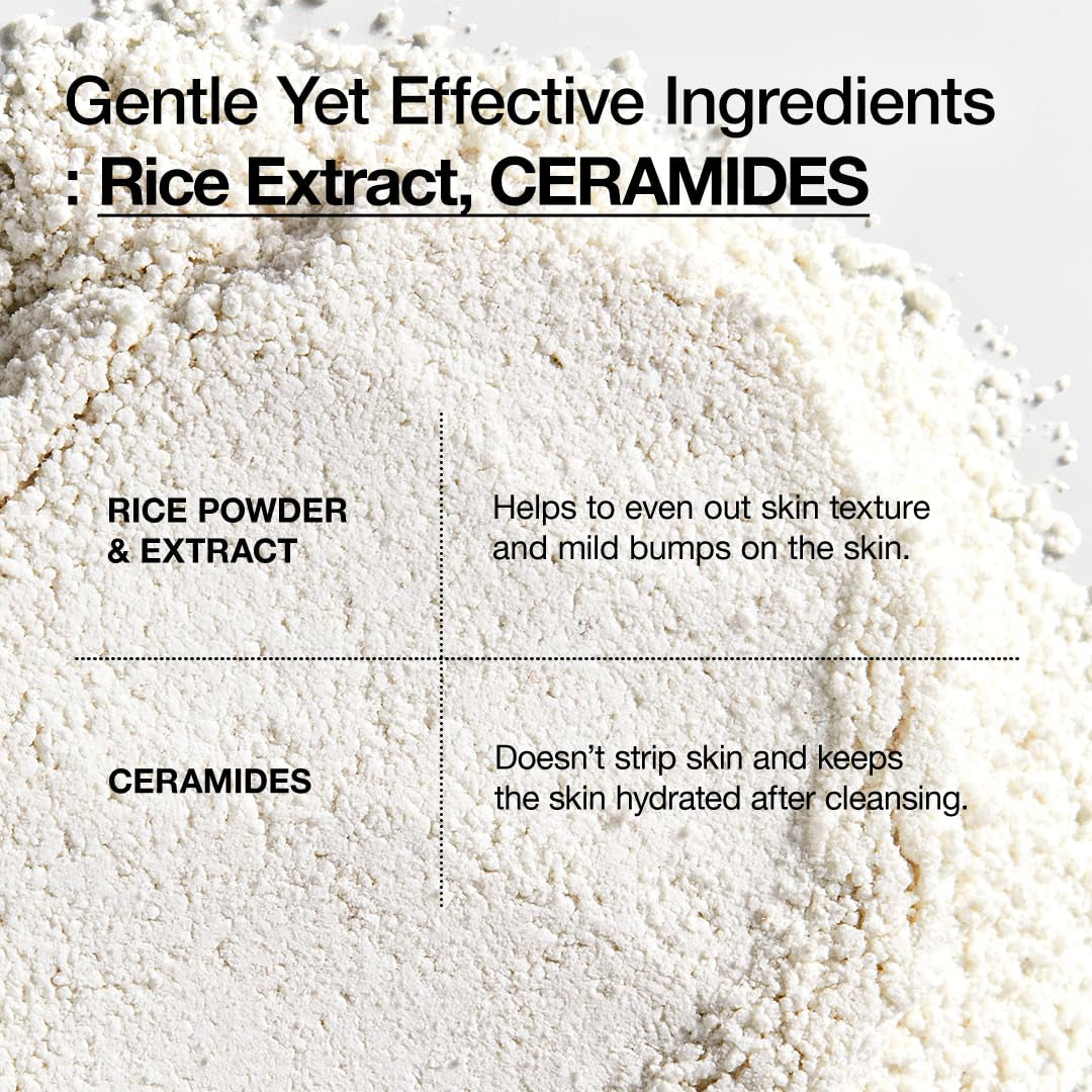 ANUA Rice Enzyme Brightening Cleansing Powder, Exfoliating Powder-To-Foam Cleanser, Smooth Texture & Clarity, Hydrating & Gentle Formula, Korean Skincare,1.41 Fl.Oz