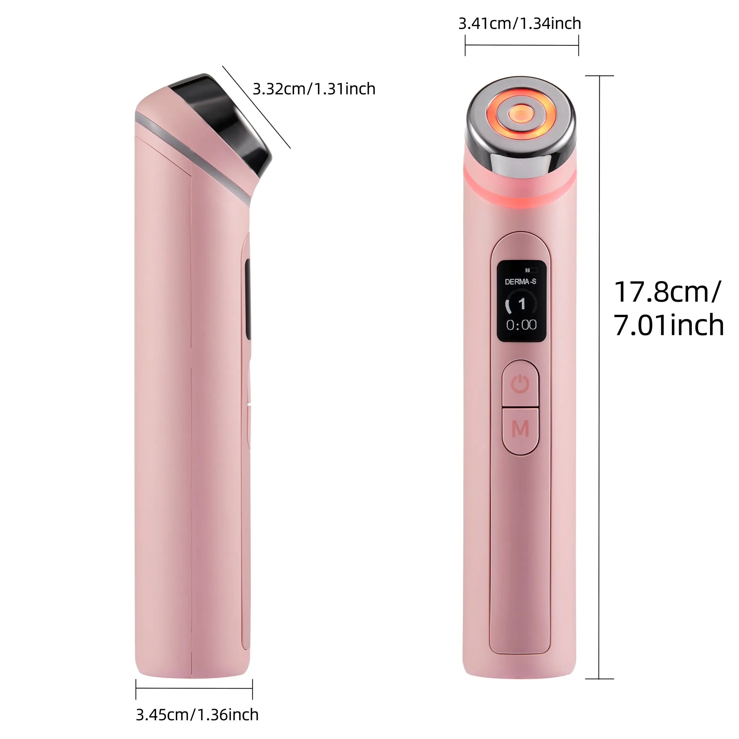 Korean Glow Device Booster - Pink New | K-Beauty Viral Glass Glow Device, 4 Light Modes, Mini Facial Lifting Tool, Lightweight Portable Korean Skincare Experience, Daily 5-Minute Skin Care