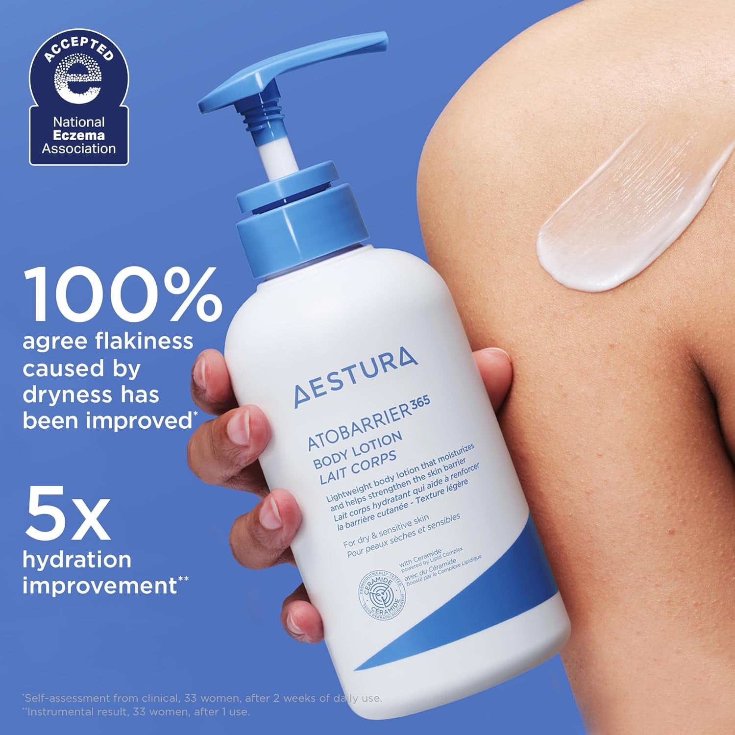 AESTURA ATOBARRIER365 Korean Body Lotion with Ceramides & Glycerin | Lightweight Hydrating Moisturizer for Dry, Sensitive & Eczema-Prone Skin | Fragrance-Free | Korean Skin Care, 400 Ml / 13.5 Fl Oz