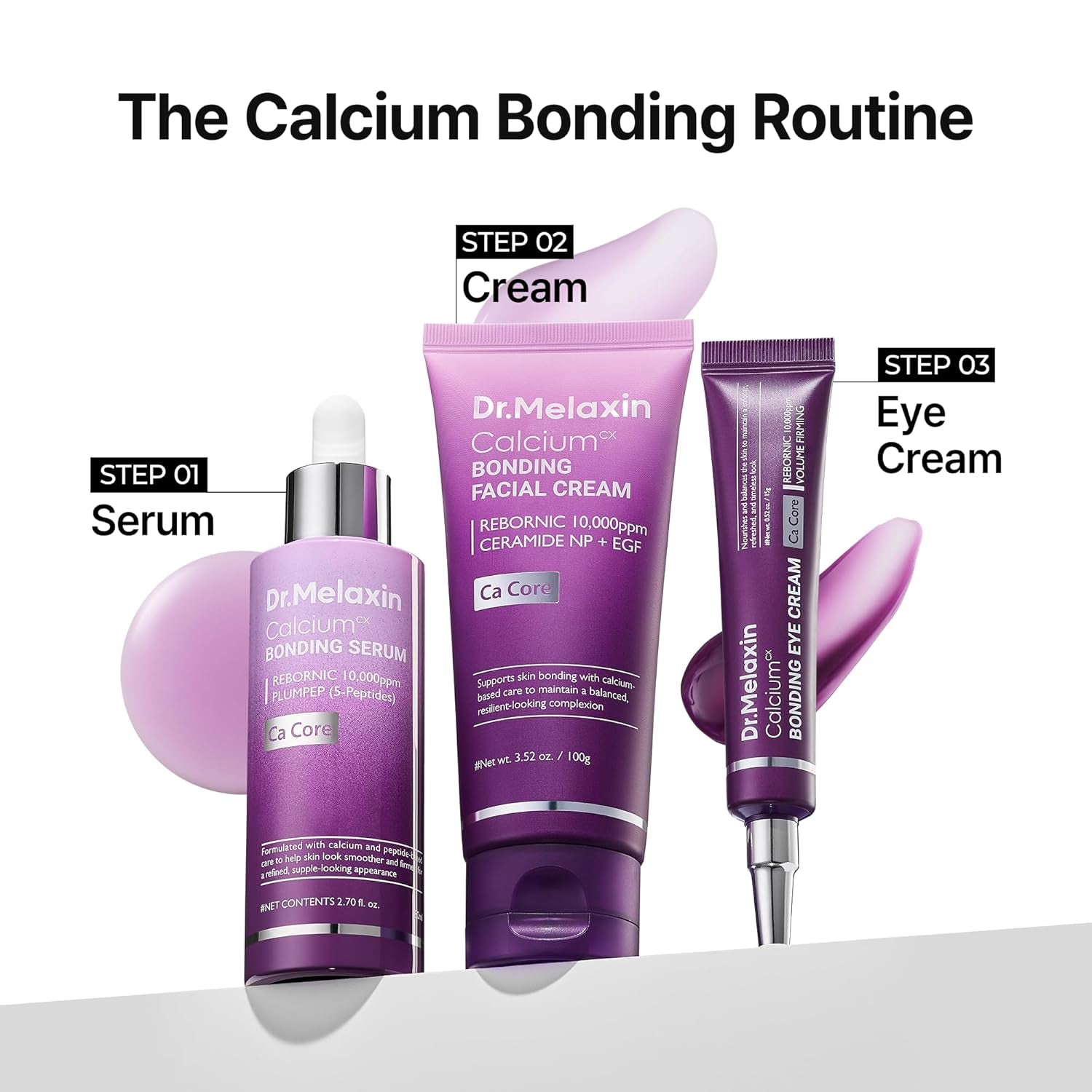 Dr.Melaxin Calcium Bonding Facial Cream with REBORNIC 10,000Ppm & EGF, Anti-Aging Face Moisturizer for Skin Density, Ceramide & Hyaluronic Acid for Elasticity, 3.38 Fl.Oz