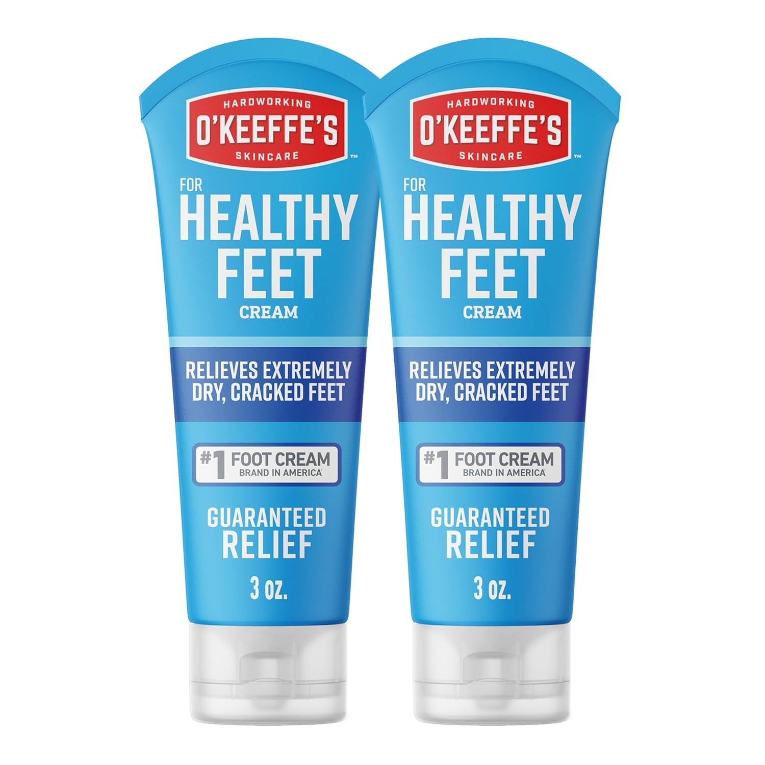 O'Keeffe'S for Healthy Feet Foot Cream - 3.2 Oz Jar (1 Pack) - Guaranteed Relief for Extremely Cracked, Dry Feet, Repairing Skincare, Instantly Boosts and Retains Moisture Levels