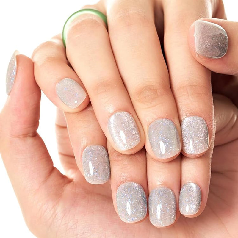 GLAMERMAID Nude Pink Short Press on Nails, Natural Extra Short Squoval Glue on Nails for Women, Coral Pink Square Jelly Soft Gel Fake Nails, round Reusable Acrylic False Nails Manicure Kit for Women