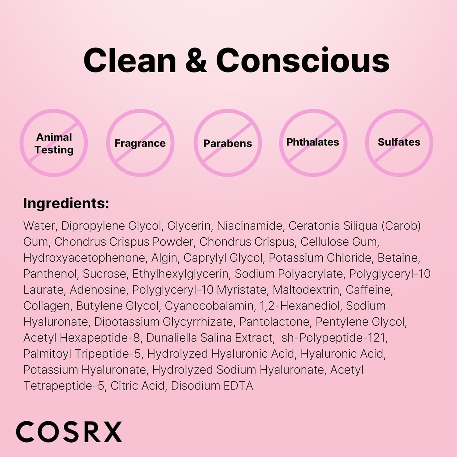 COSRX Pink Peptides Collagen Hydrogel Eye Patch for Puffy Eyes, Dark Circles & Fine Lines, Cooling under Eye Patches (60), Korean Skin Care