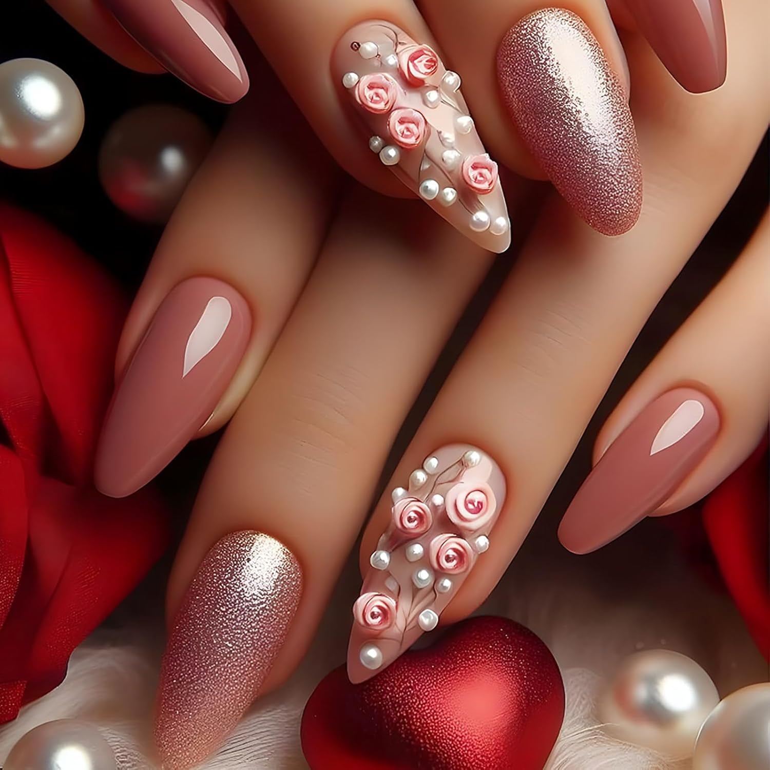 24Pcs Medium Almond Press on Nails French Tip Fake Nails with Brown Leopard Gold Line Design Glossy Reusable False Nail Artificial Acrylic Nails Press Ons Holiday Stick on Nails for Women DIY Manicure