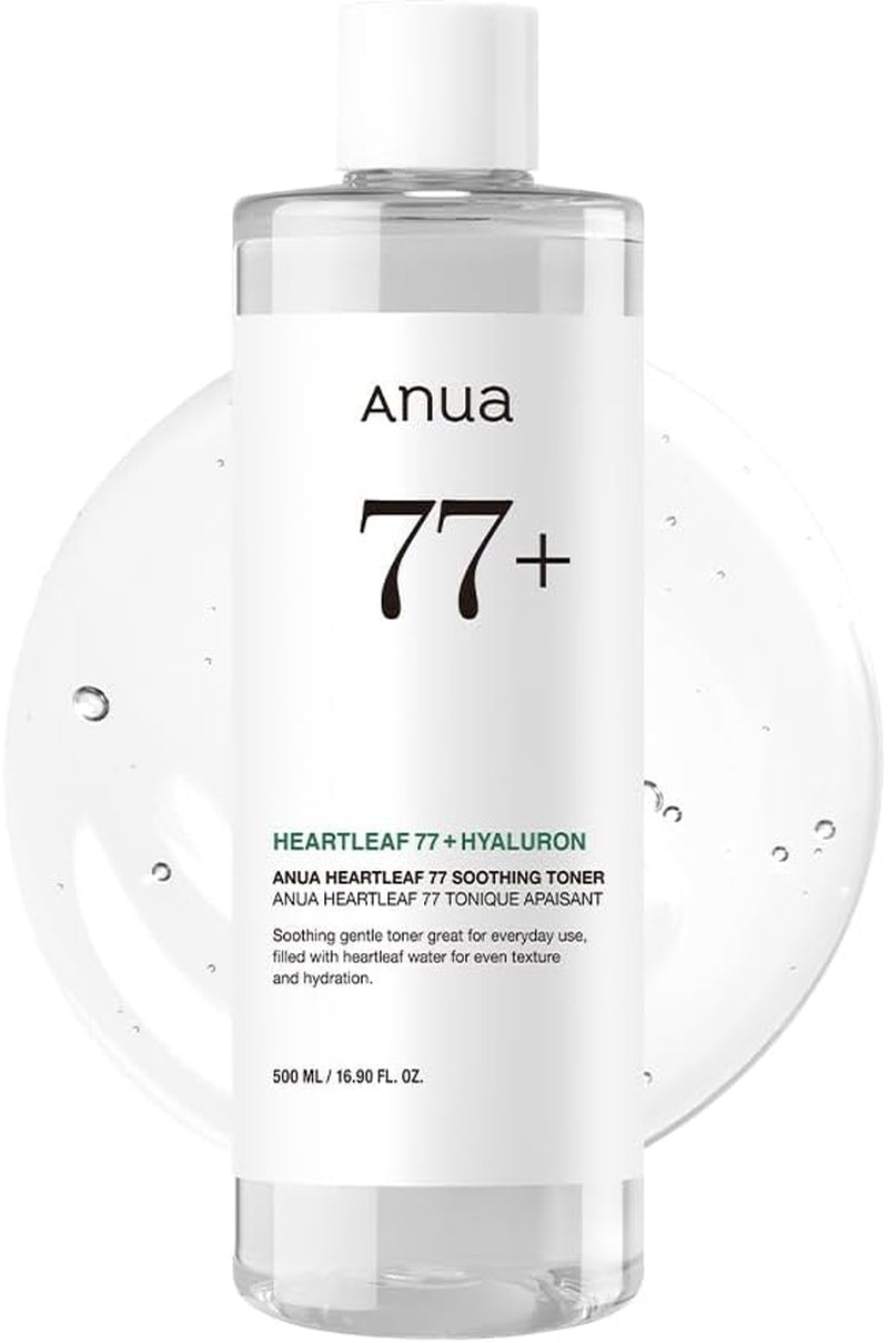 Anua Heartleaf 77 Soothing Toner, Moisturizing & Calming Facial Toner for Glass Skin, Hyaluronic Acid, Lightweight Hydration for Sensitive Skin, Redness Relief, Korean Skincare, 8.45 Fl.Oz
