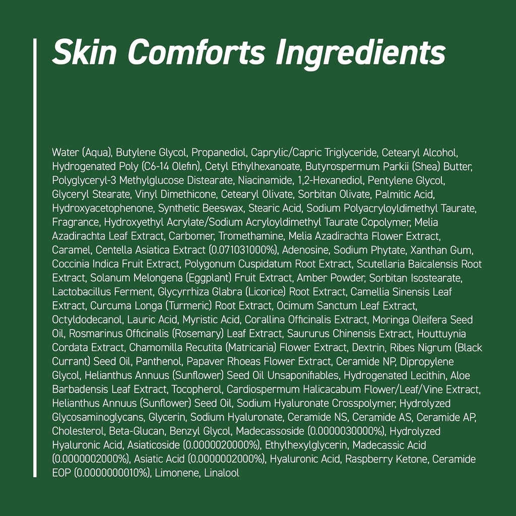 IVOSKIN Cica Redness Relief Treatment Cream, Soothing & Hydrating Green Correcting Moisturizer with Madecassoside, Helps Repair Skin Barrier for Sensitive Skin, Vegan, Korean Skincare (1.76Oz / 50G)