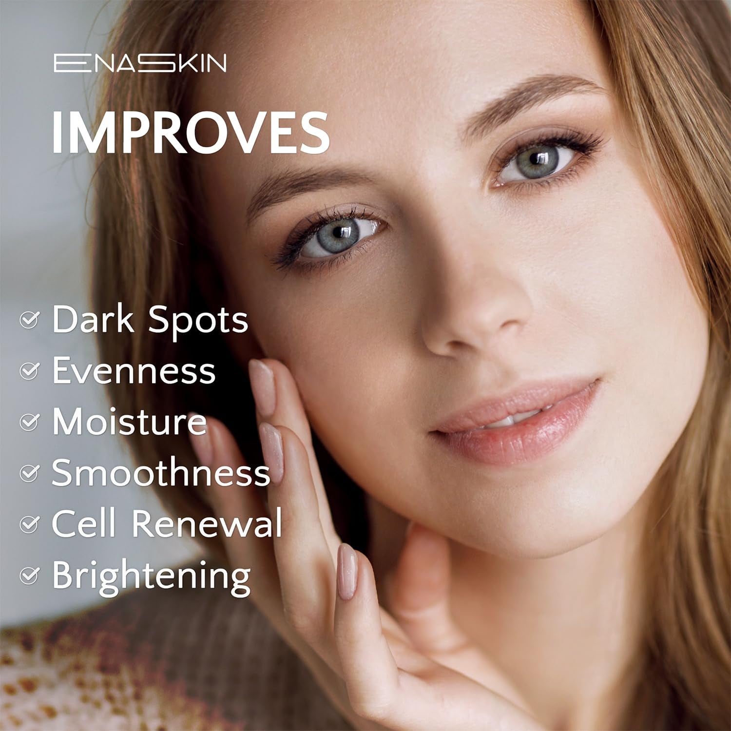 Enaskin Dark Spot Remover Face & Body Serum: Age Spot Sun Spot Freckles Melasma Brown Spot - Advanced Formula with Niacinamide for Women and Men (1.0 Fl Oz)