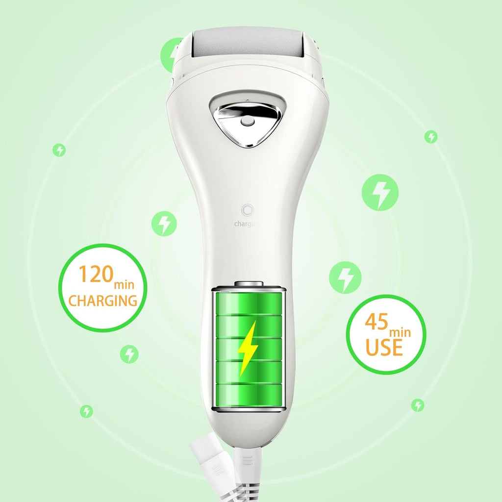 Electric Feet Callus Removers Rechargeable,Portable Electronic Foot File Pedicure Tools, Electric Callus Remover Kit,Professional Pedi Feet Care Perfect for Dead,Hard Cracked Dry Skin