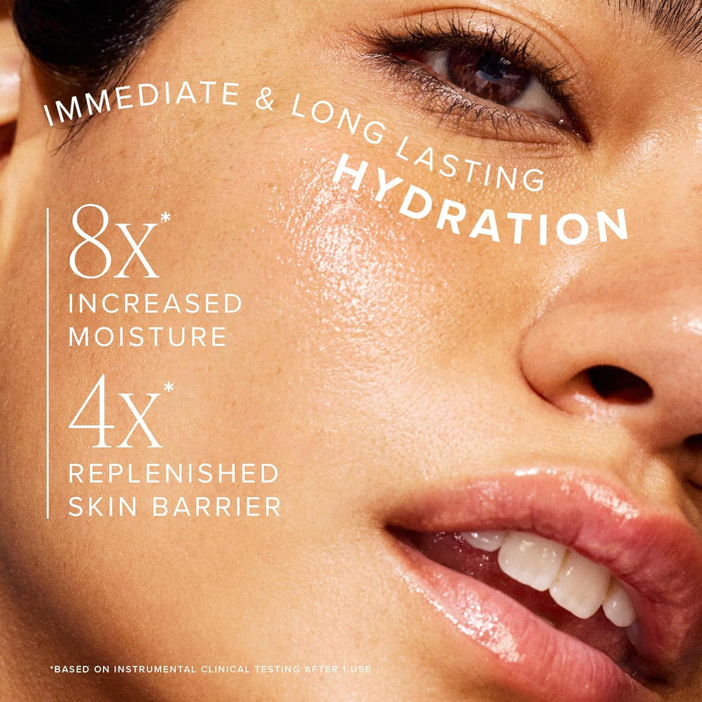 Farmacy Ceramide Face Moisturizer - Honey Halo Ultra Hydrating Facial Moisturizer with Buckwheat Honey + Ceramides - Helps Restore Barrier + Replenish Dryness - Plumping Skin Care for Dry Skin (50Ml)