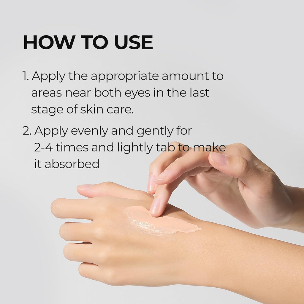 Dr.Melaxin Calcium Dark Spot Eye Cream 15G – Niacinamide & Calcium Gluconate Eye Cream for Dark Circles, under Eye Bags & Sagging | Hydrolyzed Elastin EX Volume Firming | Korean Eye Cream