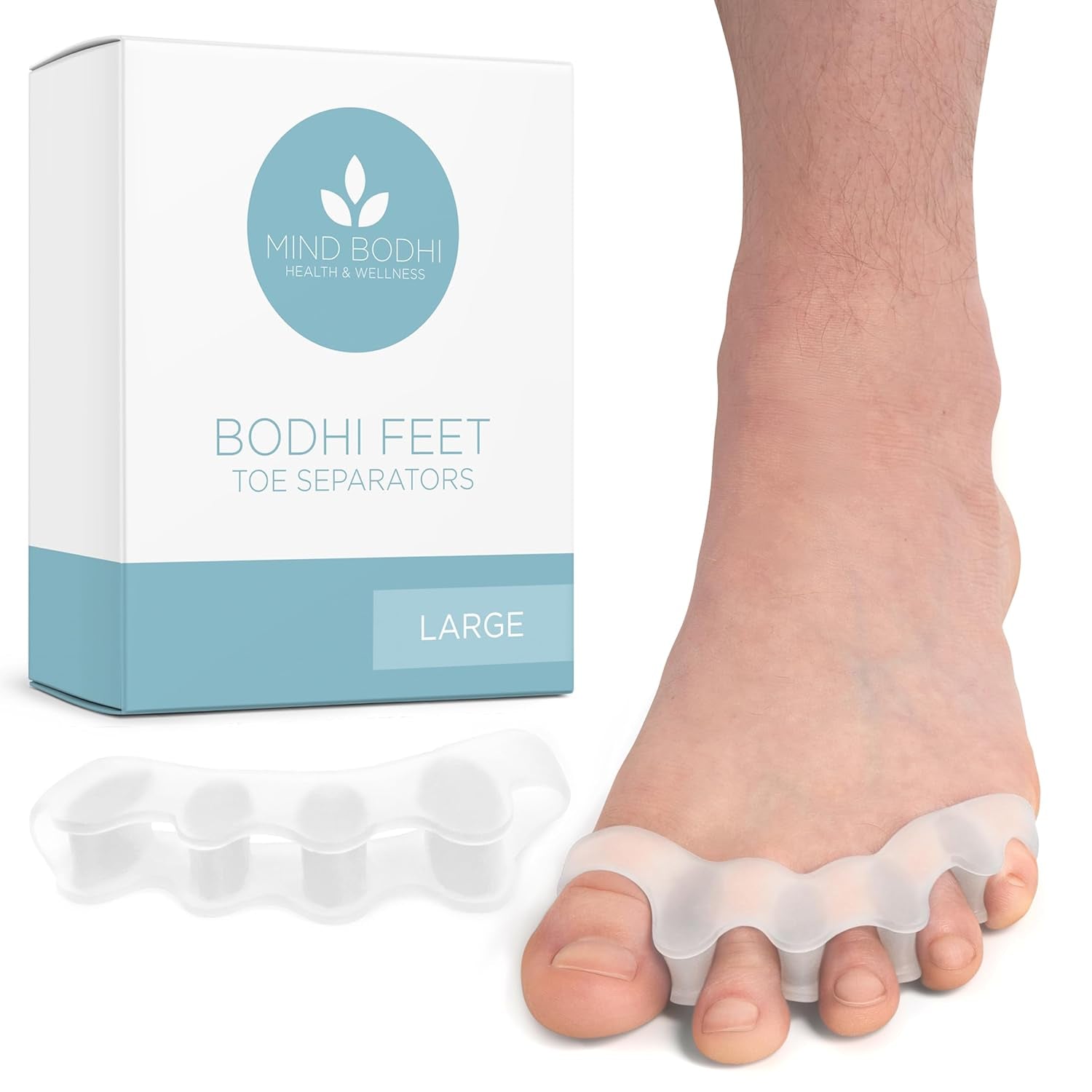 Mind Bodhi Toe Separators/Toe Spacers - for Men and Women - Regular Size – Blue