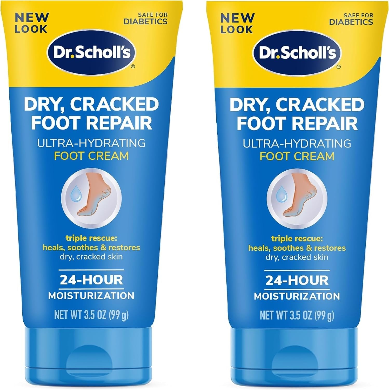 Dr. Scholl'S Dry, Cracked Foot Repair Ultra-Hydrating Foot Cream Moisturizer, 3.5 Oz, Skin Care Foot Lotion with 25% Urea for Dry Cracked Feet, Heals and Moisturizes for Healthy Feet
