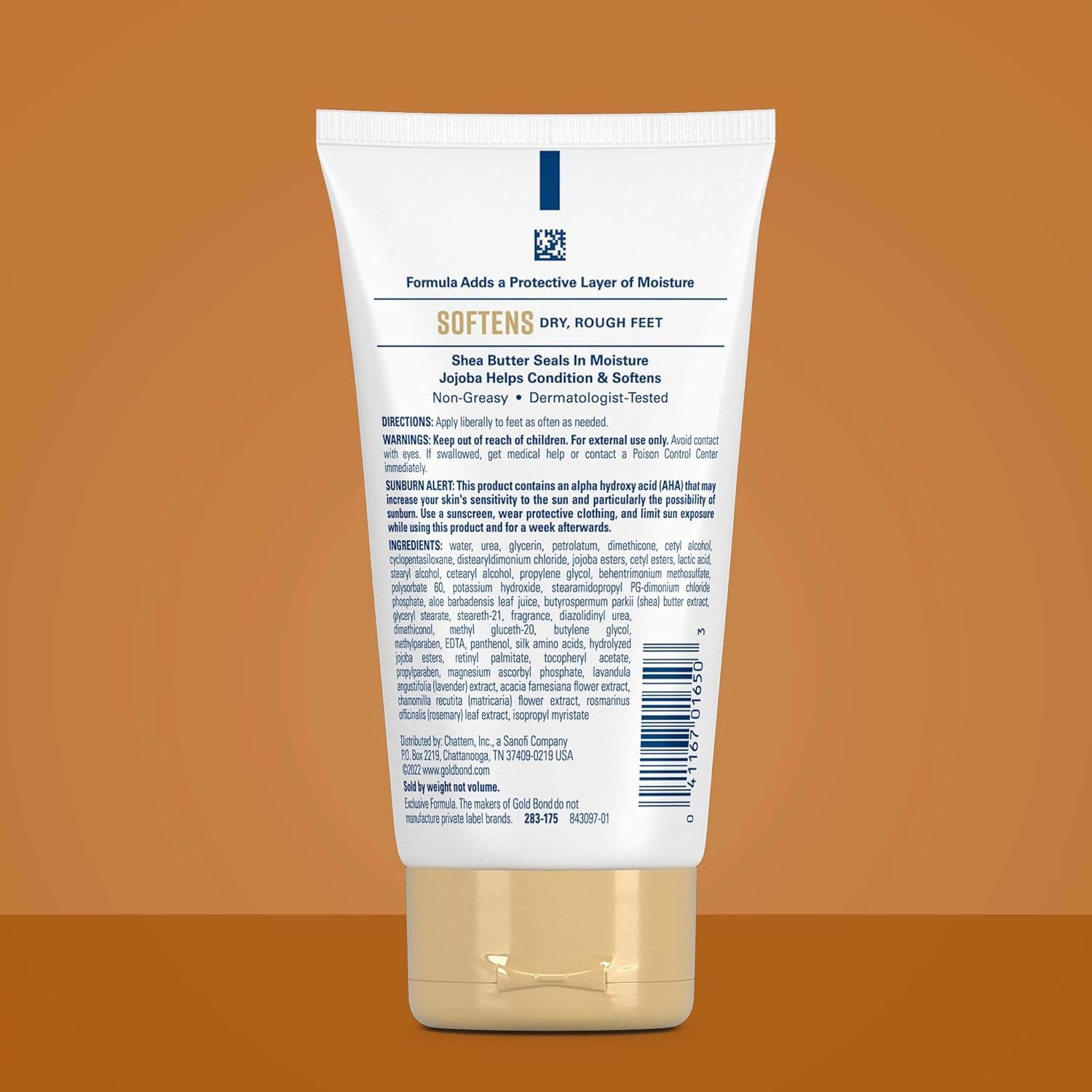 Gold Bond Softening Foot Cream, 4 Oz., Foot Lotion with Shea Butter to Soften Rough & Dry Feet