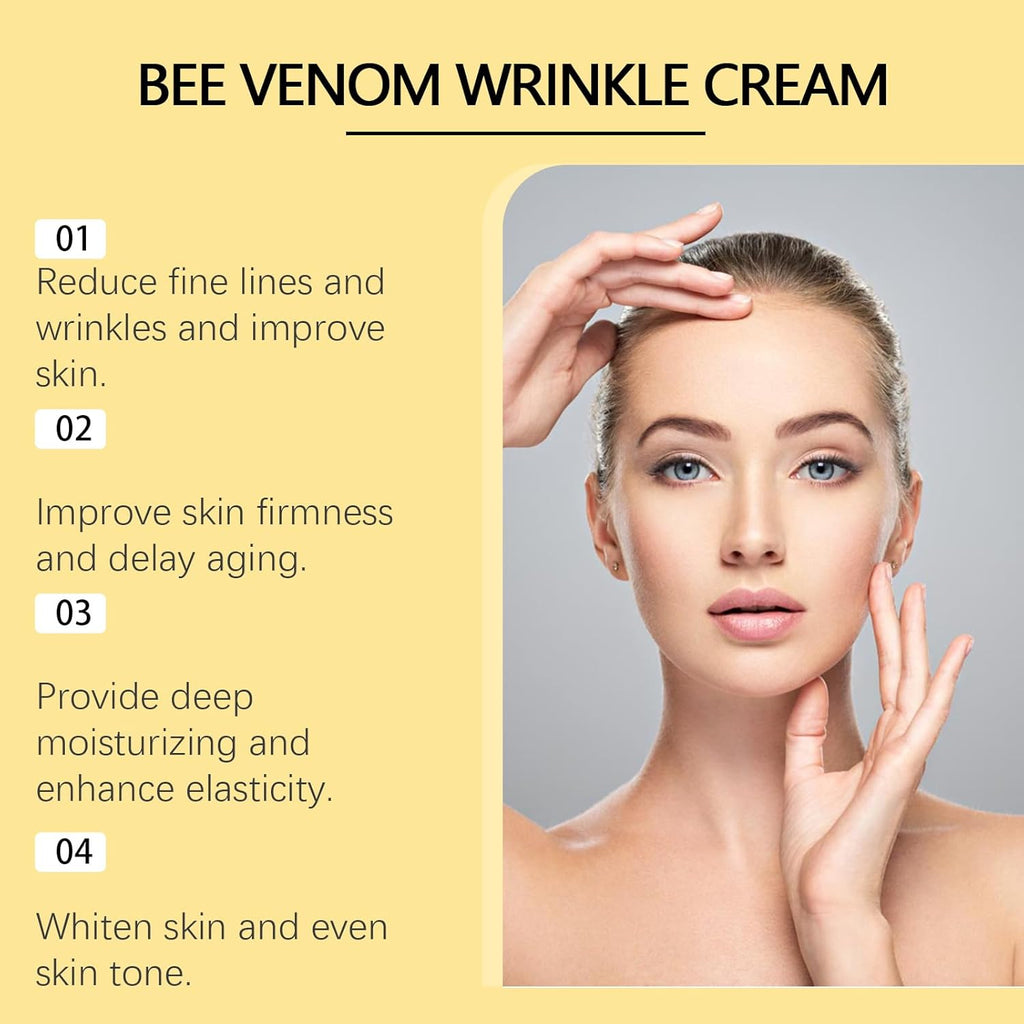 Botox Bee Venom Wrinkle Removal Cream, Natural Moisturiser Firming & Wrinkle-Reducing Deeply Nourishes Face Skin.
