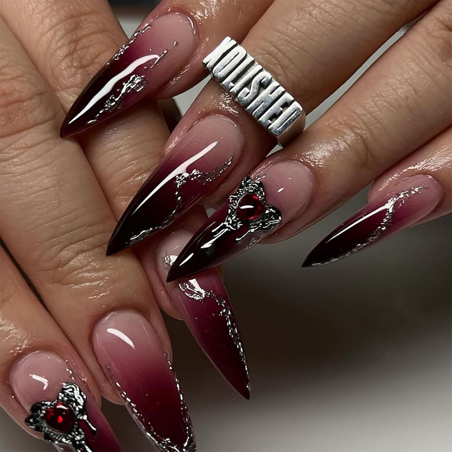 24Pcs Medium Almond Press on Nails French Tip Fake Nails with Brown Leopard Gold Line Design Glossy Reusable False Nail Artificial Acrylic Nails Press Ons Holiday Stick on Nails for Women DIY Manicure