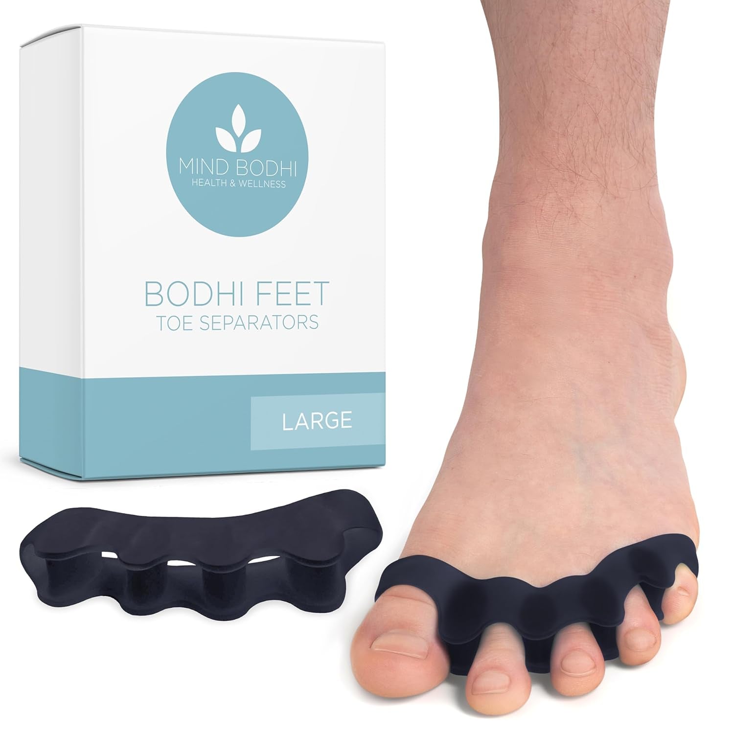 Mind Bodhi Toe Separators/Toe Spacers - for Men and Women - Regular Size – Blue