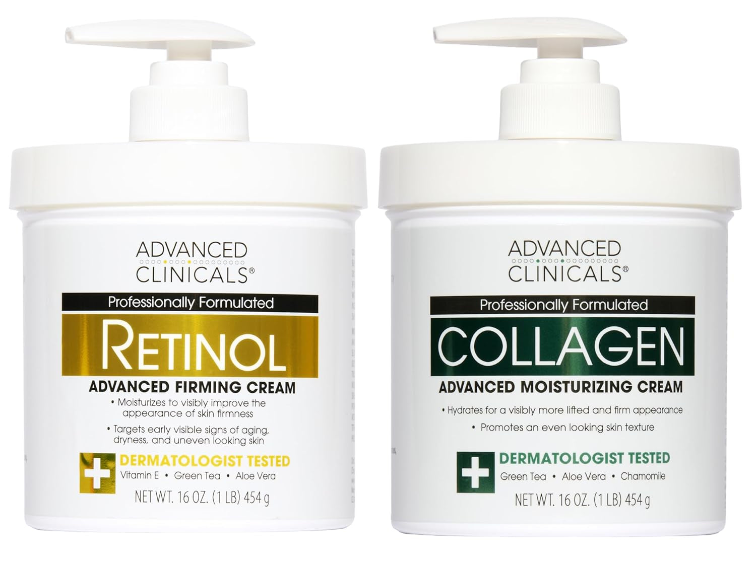Advanced Clinicals Manuka Honey Body Cream for Women & Men | Body Butter Lotion for Extremely Dry Skin | Collagen Cream | Skincare Moisturizer Hydrating Balm Improves Look of Aging Skin, 16 Ounce