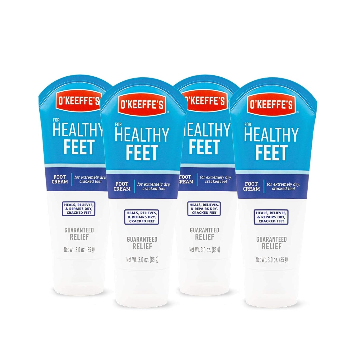 O'Keeffe'S for Healthy Feet Foot Cream - 3.2 Oz Jar (1 Pack) - Guaranteed Relief for Extremely Cracked, Dry Feet, Repairing Skincare, Instantly Boosts and Retains Moisture Levels