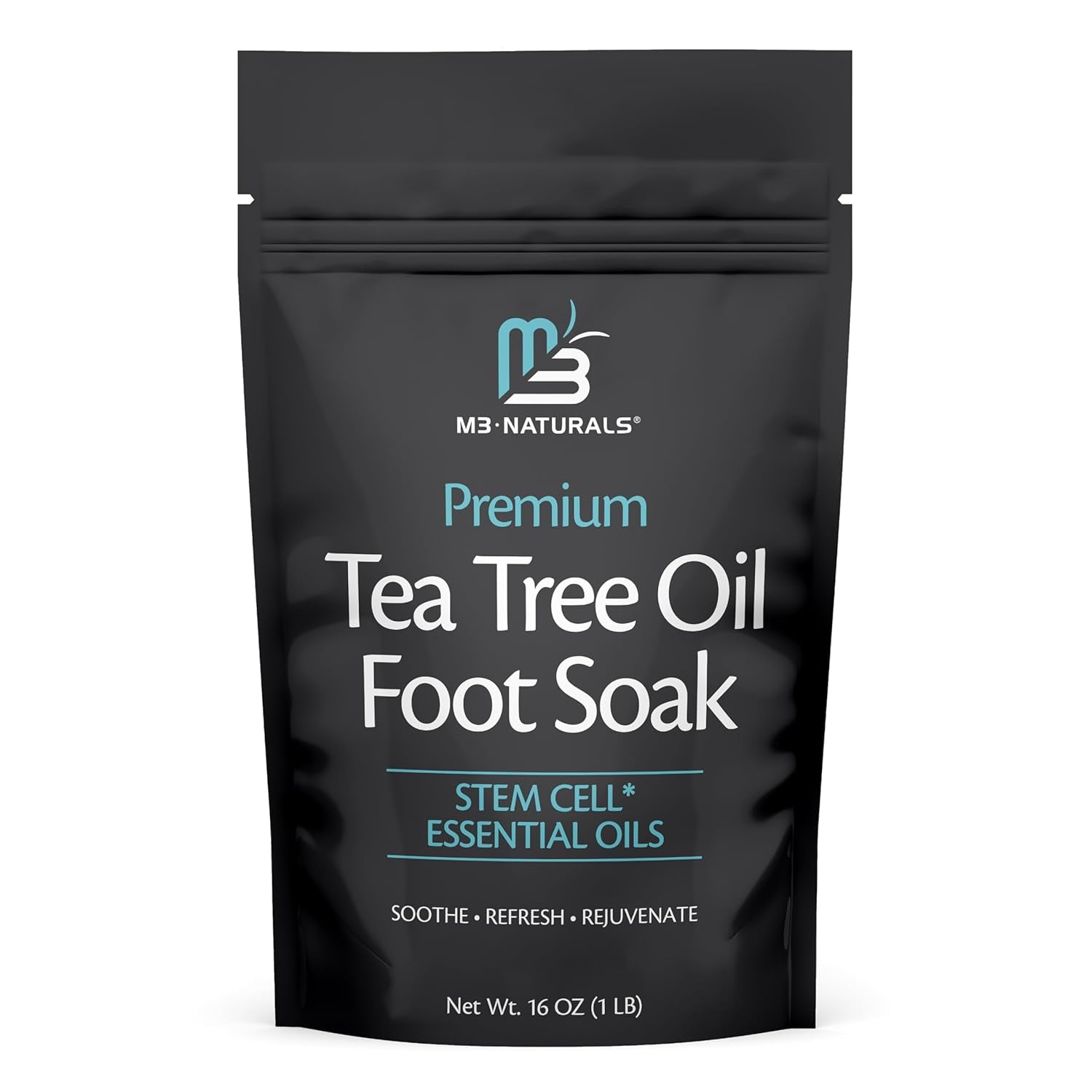 Tea Tree Oil Foot Soak and Epsom Salts for Soaking | Foot Spa and Remedy for Athletes Foot, Stinky Feet, and Foot Soak for Dry Cracked Feet | Detox Foot Soak and Tea Tree Oil for Healthy Toenails 16Oz