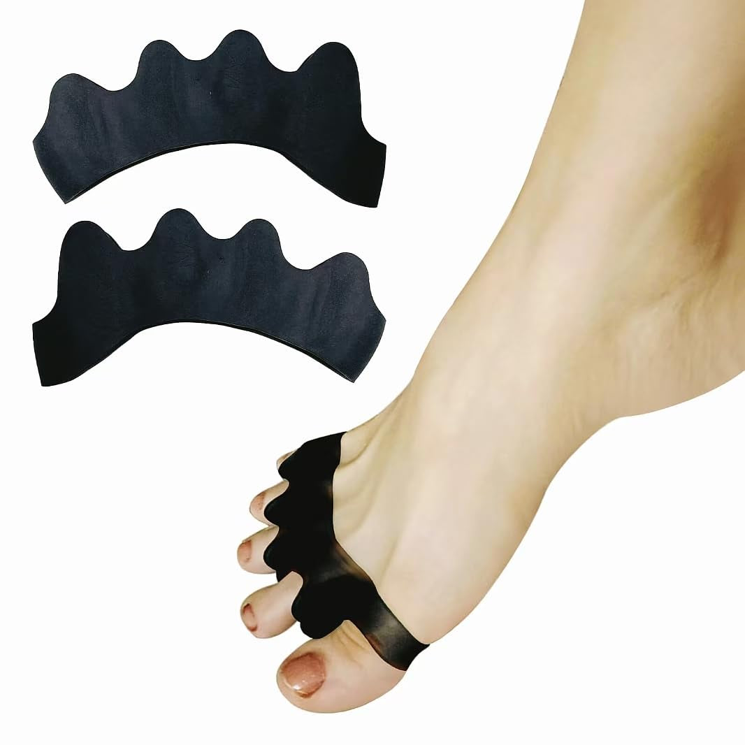 SUNFATT Toe Separators for Pedicure,Toe Separators for Women,Pedicure Toe Spacers for Separating Toenails or Nails,Easy Finger and Toenail Polish Grooming,Soft Gel Toe Spacers Pedicure Kit.