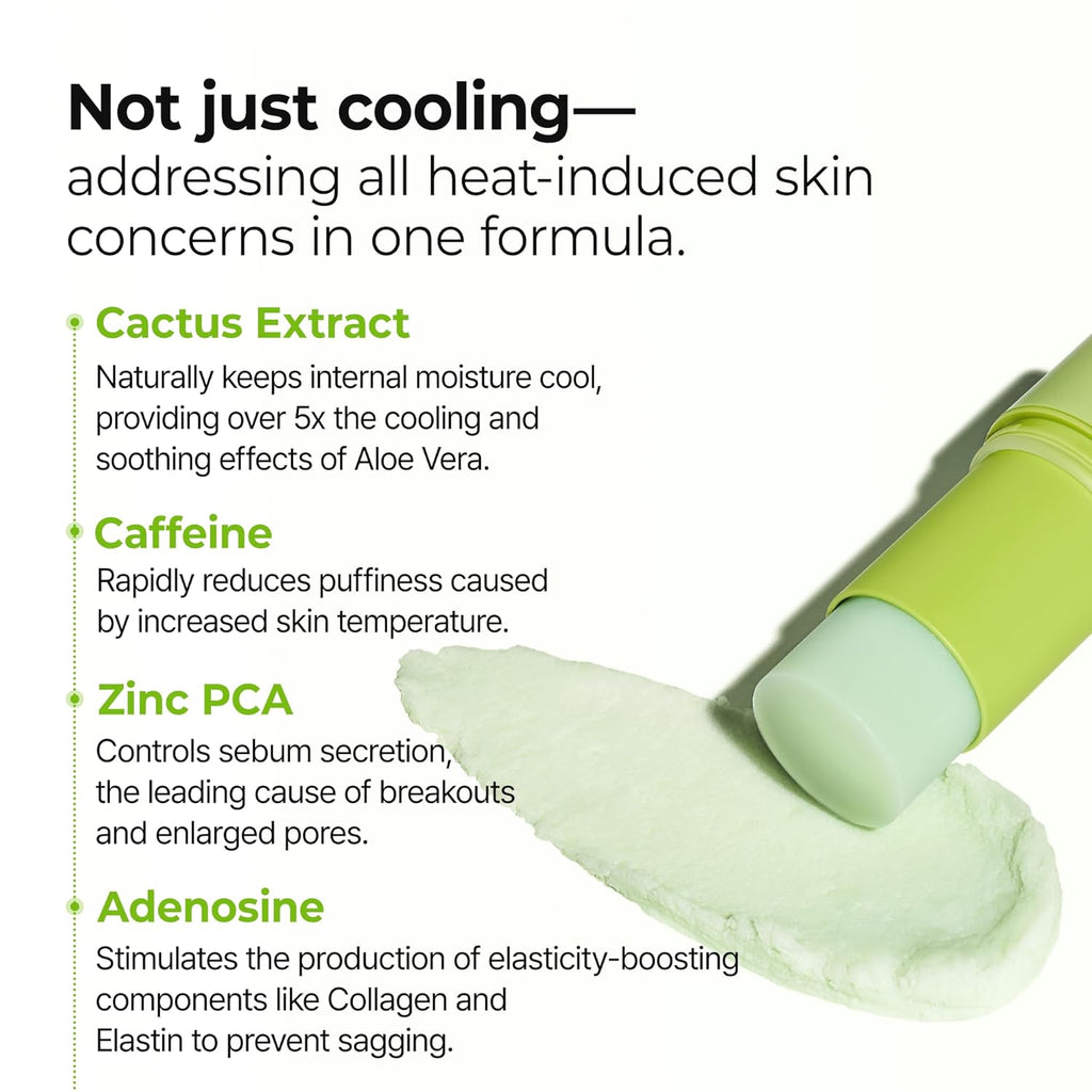 Dr.Melaxin Cactox Pore Relief Multi Balm Stick – Zinc PCA & ADENOSINE Cooling & De-Puffing Face Balm for Enlarged Pores & Puffy Skin, Pore Minimizing with Cactus Extract, Korean Skincare, 0.88 Oz