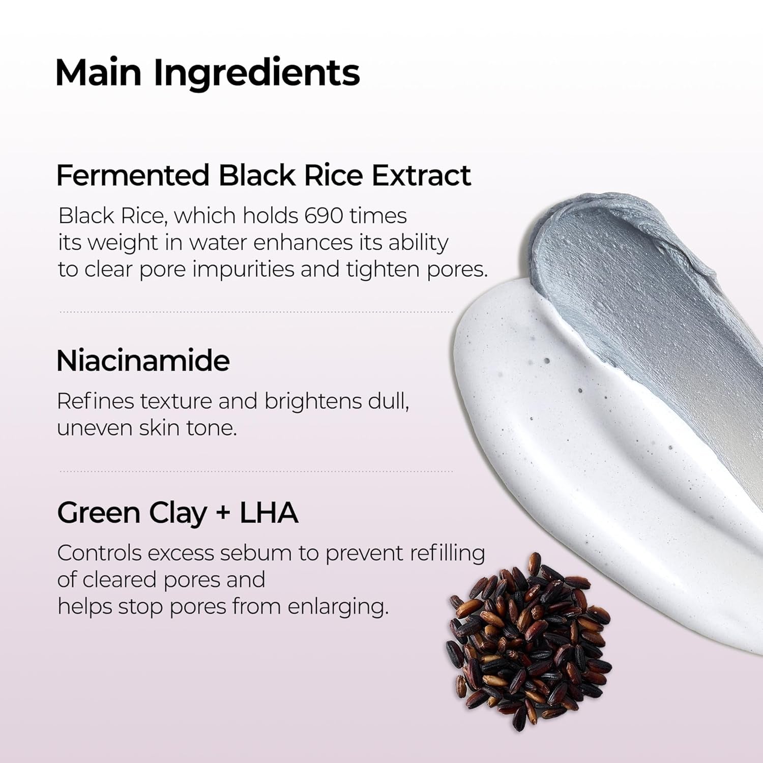 Dr.Melaxin Peel Shot Black Rice Mochi Whip Cleanser 100Ml Formulated for Blackheads, Clogged Pores, Excess Sebum, and Dull Skin