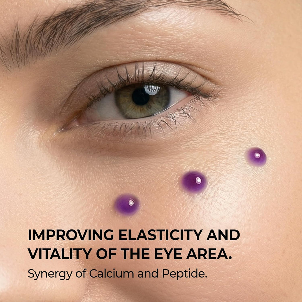 Dr.Melaxin Calcium Bonding Eye Cream with Peptides & Rebornic, Firming Eye Treatment for Wrinkles & Puffy Eyes, Elastin for Dark Circles & Hydrating Care, 0.51 Fl.Oz