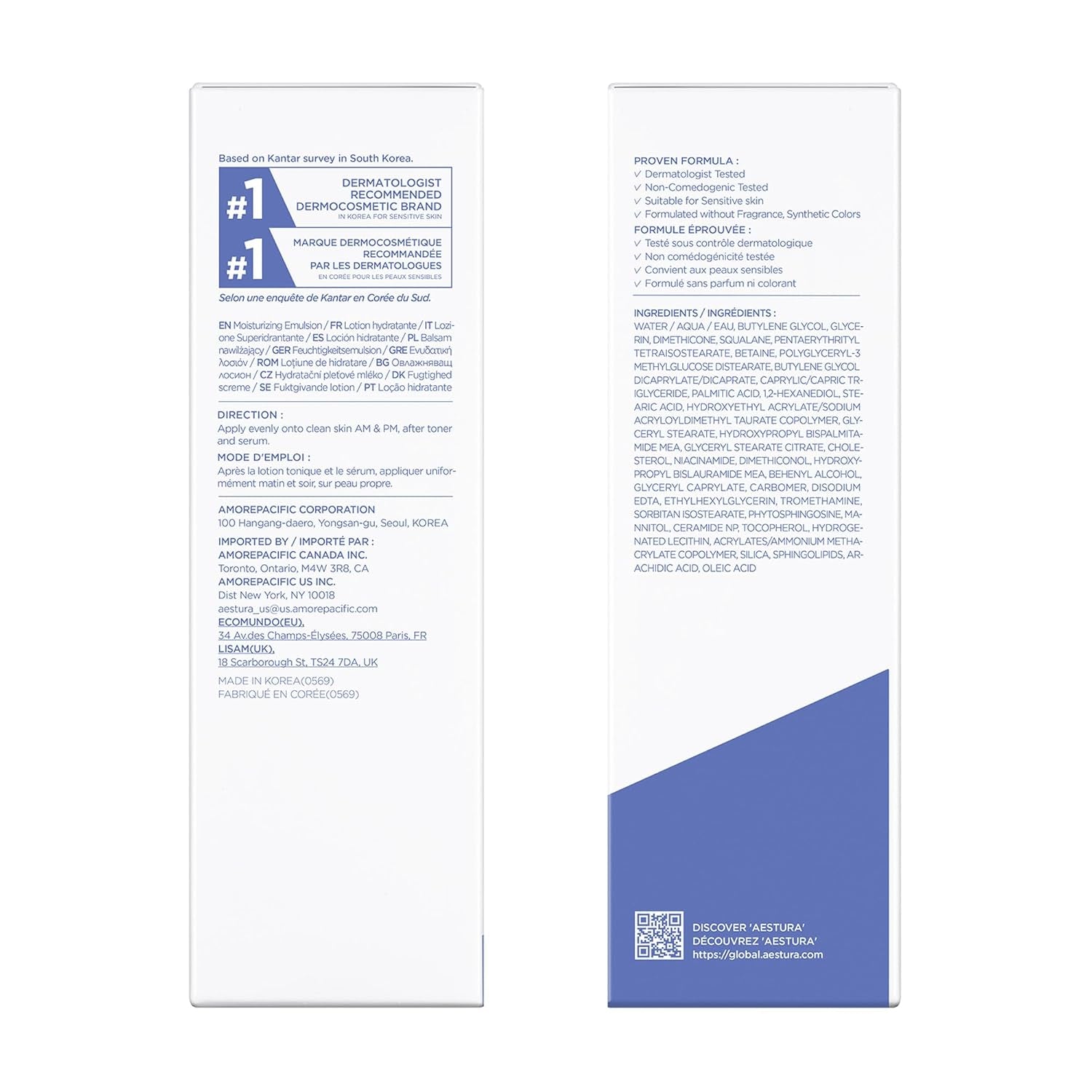 AESTURA ATOBARRIER365 Lightweight Korean Face Moisturizer with Ceramides | Strengthens Barrier, Fast-Absorbing Hydration, Suitable for Dry, Normal & Sensitive Skin, 150ML / 5.07 Fl. Oz.