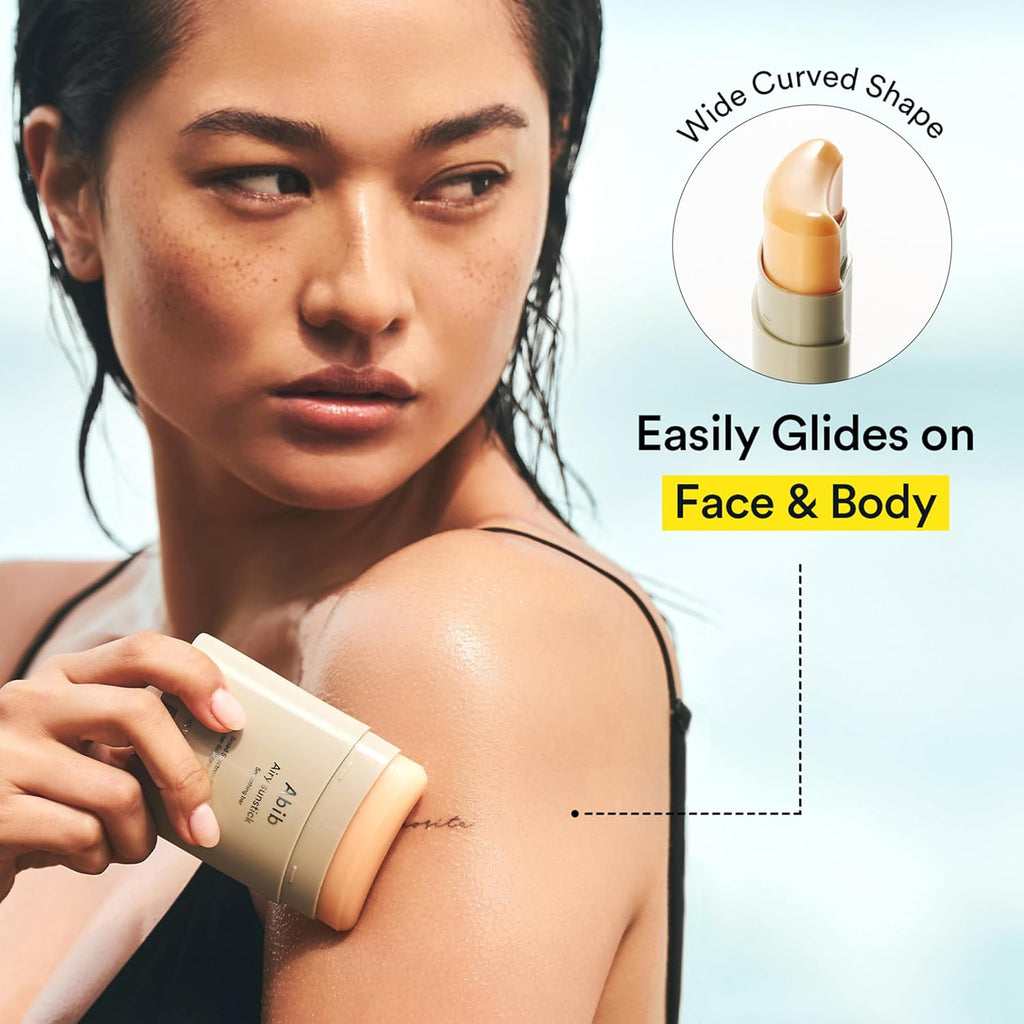 Abib Airy Sunstick Protection Bar SPF50+ Broad Spectrum, Semi-Matte Sunscreen Stick for Oily & Combination Skin, No White Cast, Water-Resistant, Korean Sunscreen, 0.81 Oz / 23 G