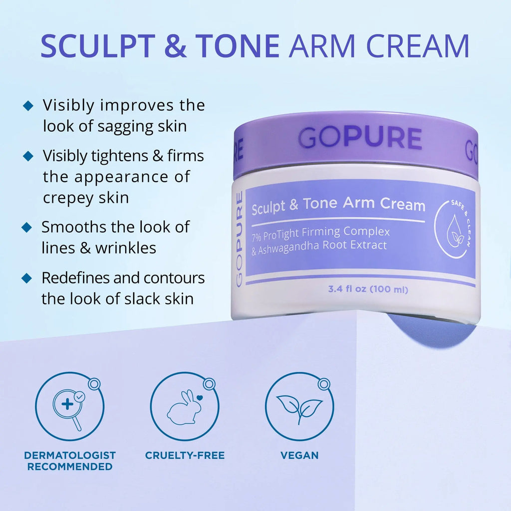 GOPURE Sculpt & Tone Arm Cream 2X Jars